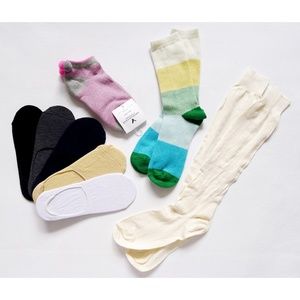 NEW AMERICAN EAGLE LOT 8 Pairs Knee High/No Show/Ankle Socks One Size